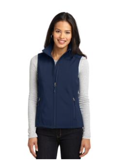 Port Authority Core Soft Shell Vest in Navy Blue  Main Image